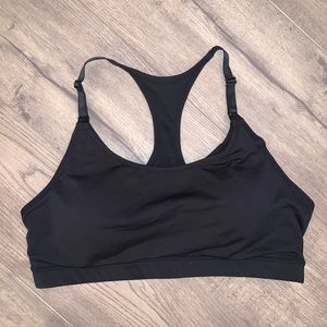 NWT Gap fit black nursing sports bra size L